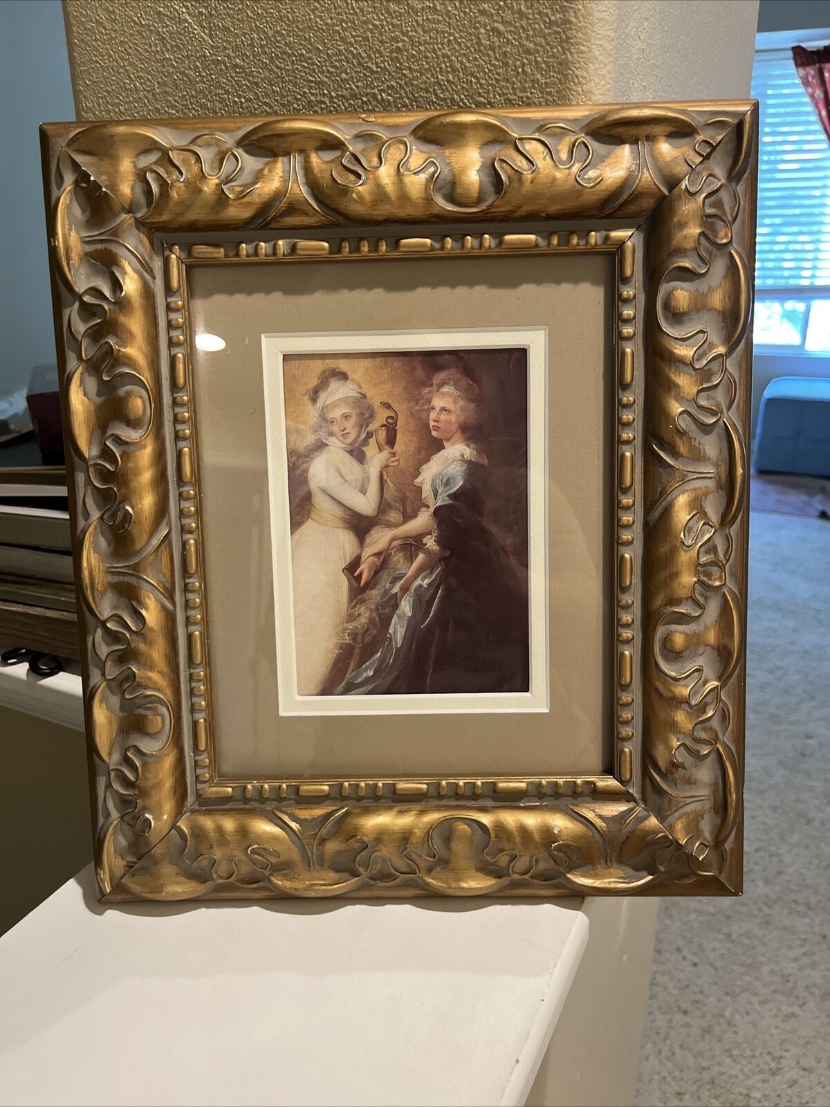 Beautiful Large Gold Gilt Museum Wood Picture frame 12.5x 14.5 / 8x10