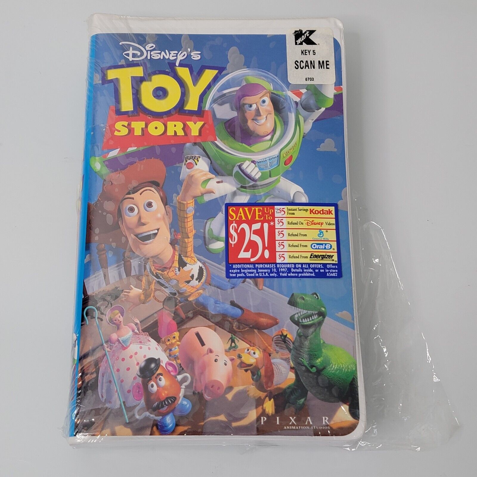  Disney Pixar Toy Story VHS New Sealed K Mart