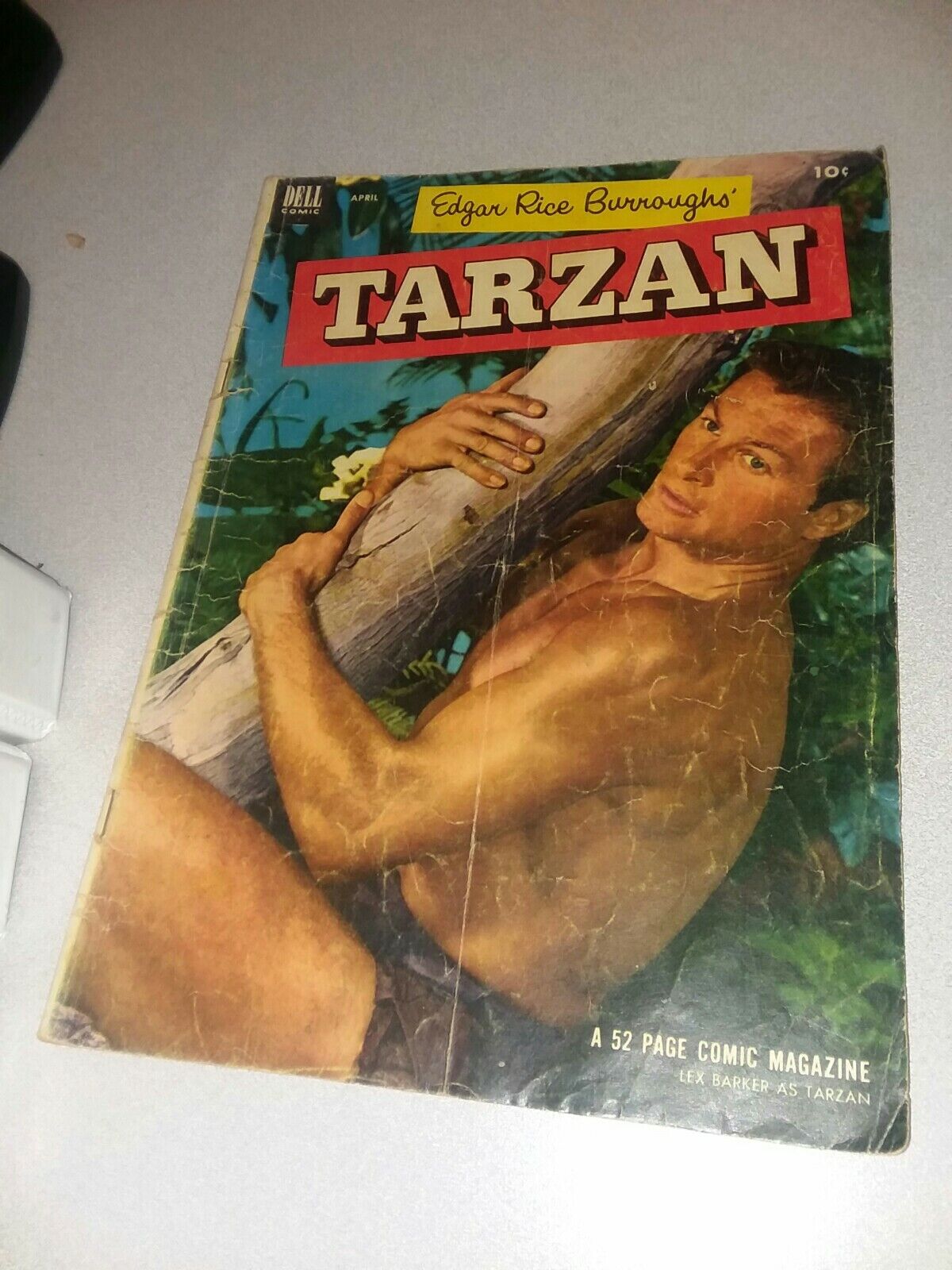 Tarzan #43 dell comics 1953 Lex Barker photo Cover golden age jungle movie book