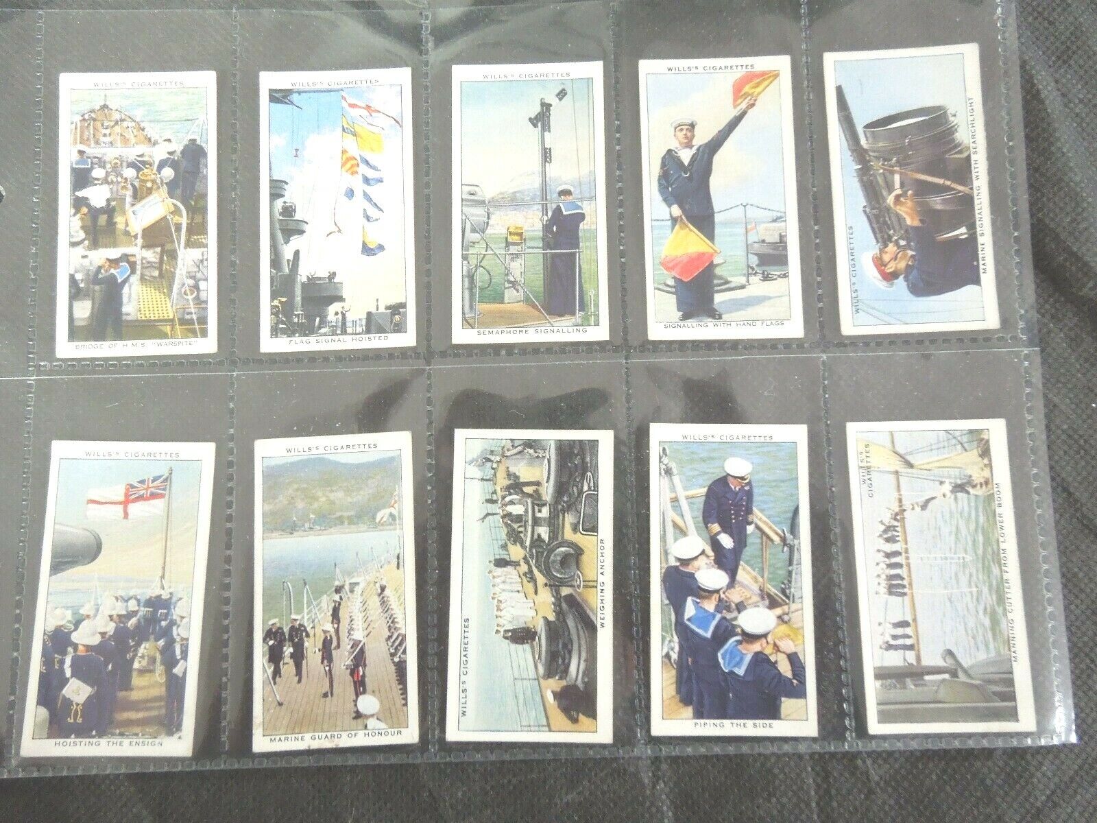 1939 Wills LIFE IN THE ROYAL NAVY Tobacco cigarette cards complete 50 card set  