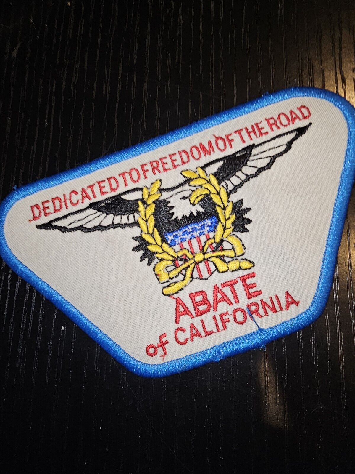1960s 70s ABATE of California Harley Motorcycle Road Jacket Patch L@@K