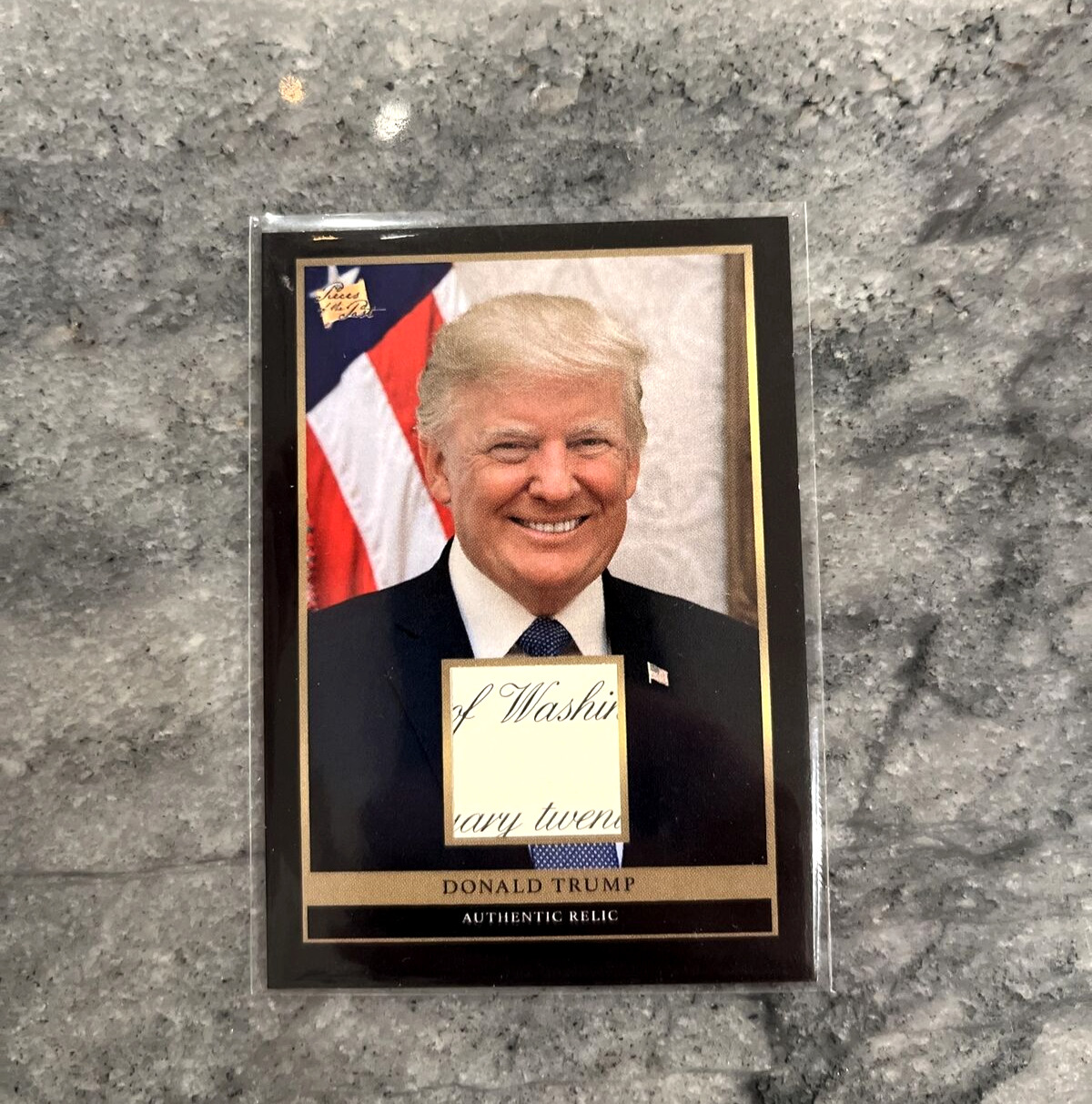 DONALD TRUMP | 2024 Super Products Presidential Relic Card  LOOK