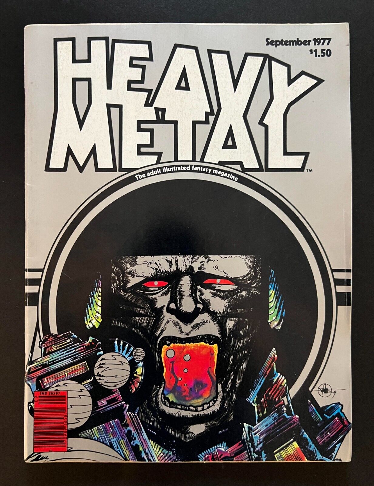 HEAVY METAL MAGAZINE #6 September 1977 Corben, Moebius, Cover By Druillet