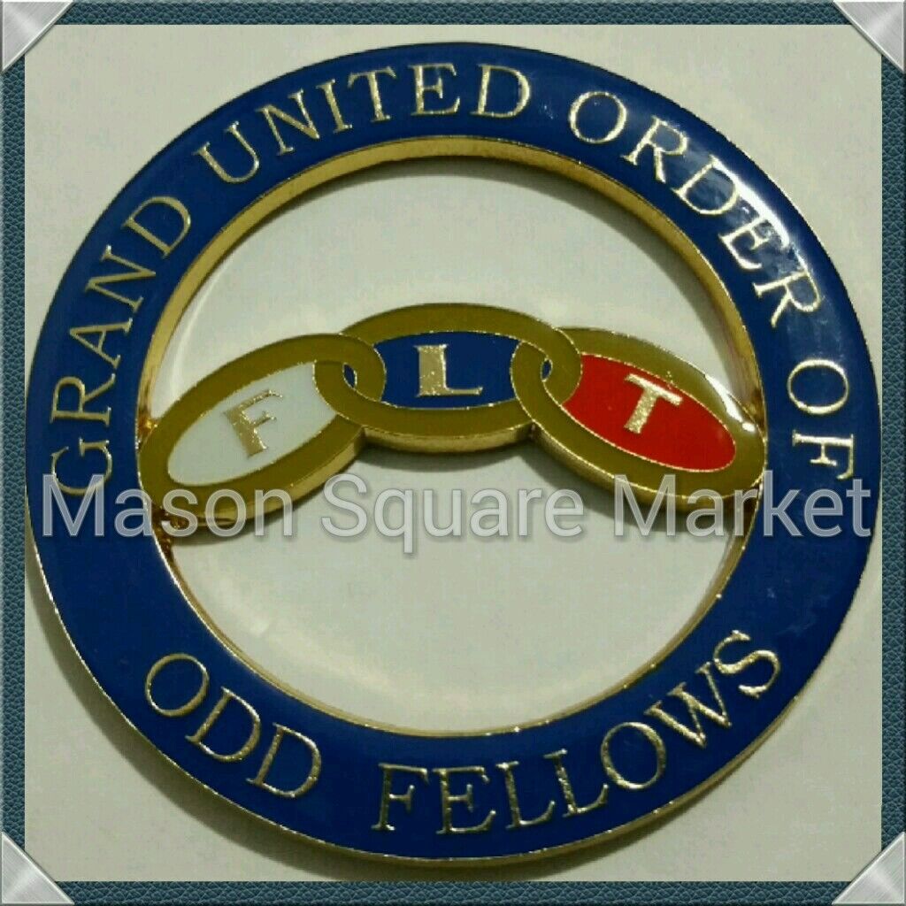 Grand United Order of Odd Fellows Cut-Out Car Emblem 