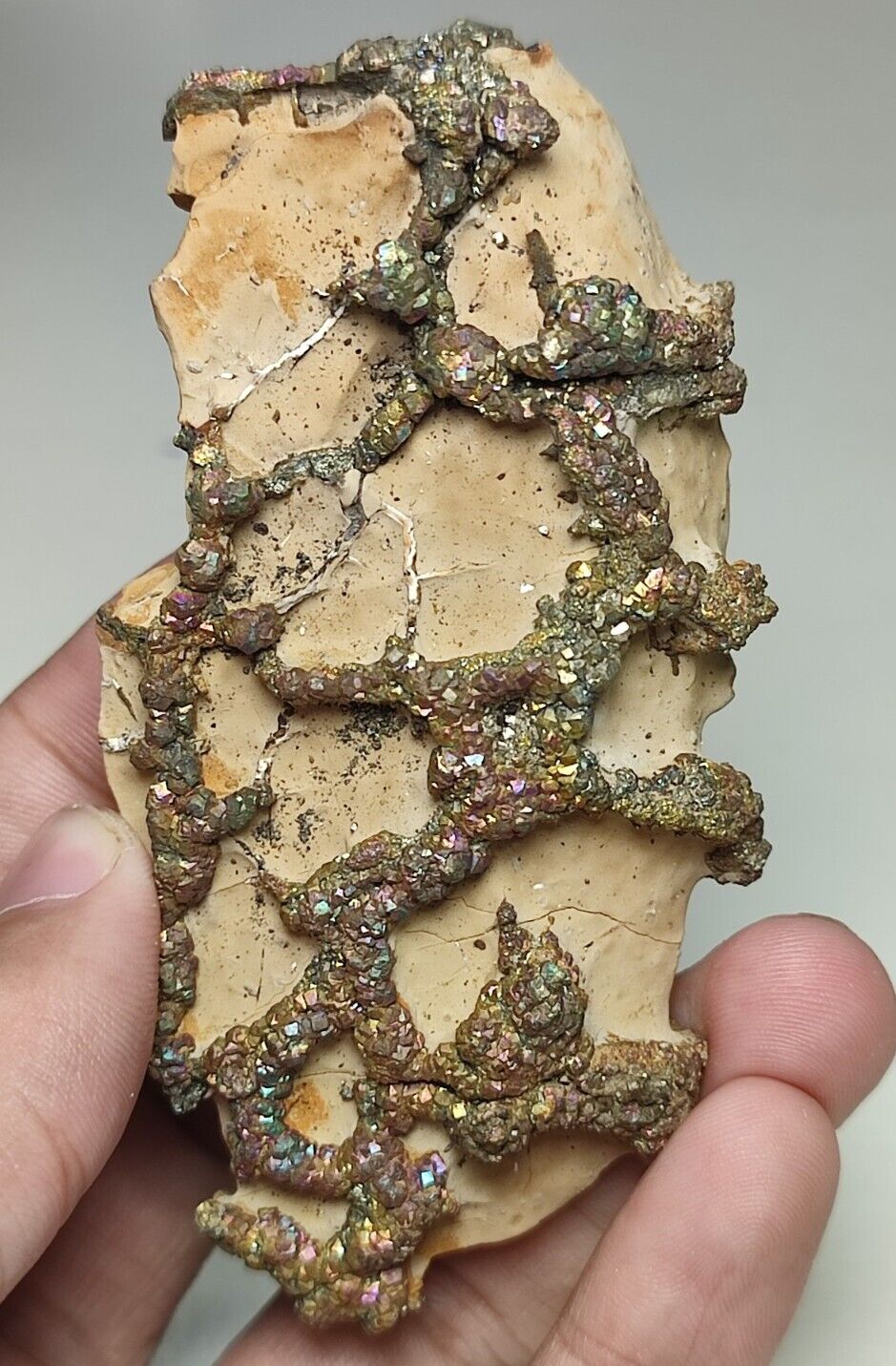 133-gm Iridescent Pyrite/Marcasite Beautiful Specimen With Complete Growth-Pak.