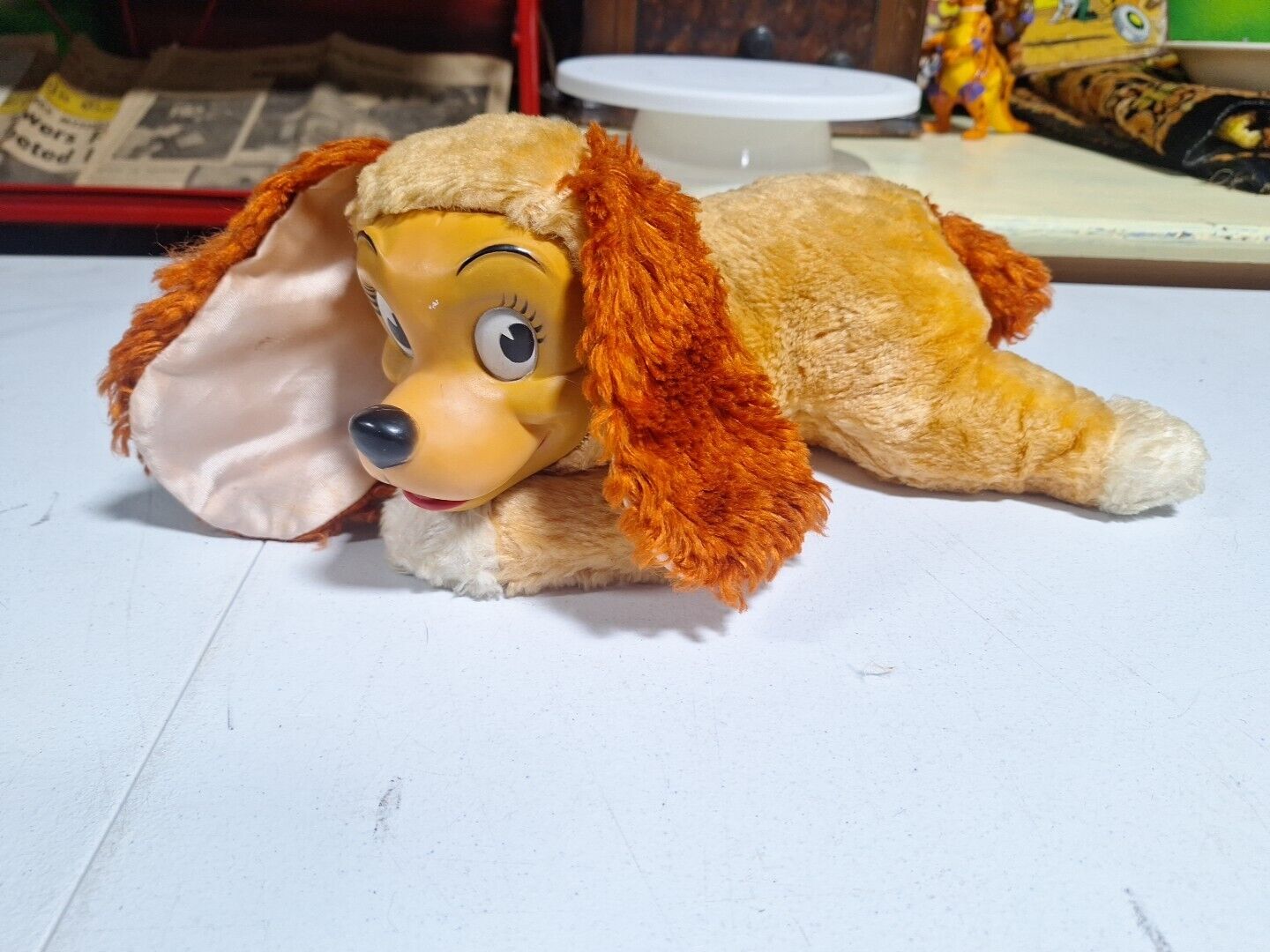 Very NICE 1950s Gund Rubber Faced  LADY From Lady And The Tramp FEE SHIPPING 