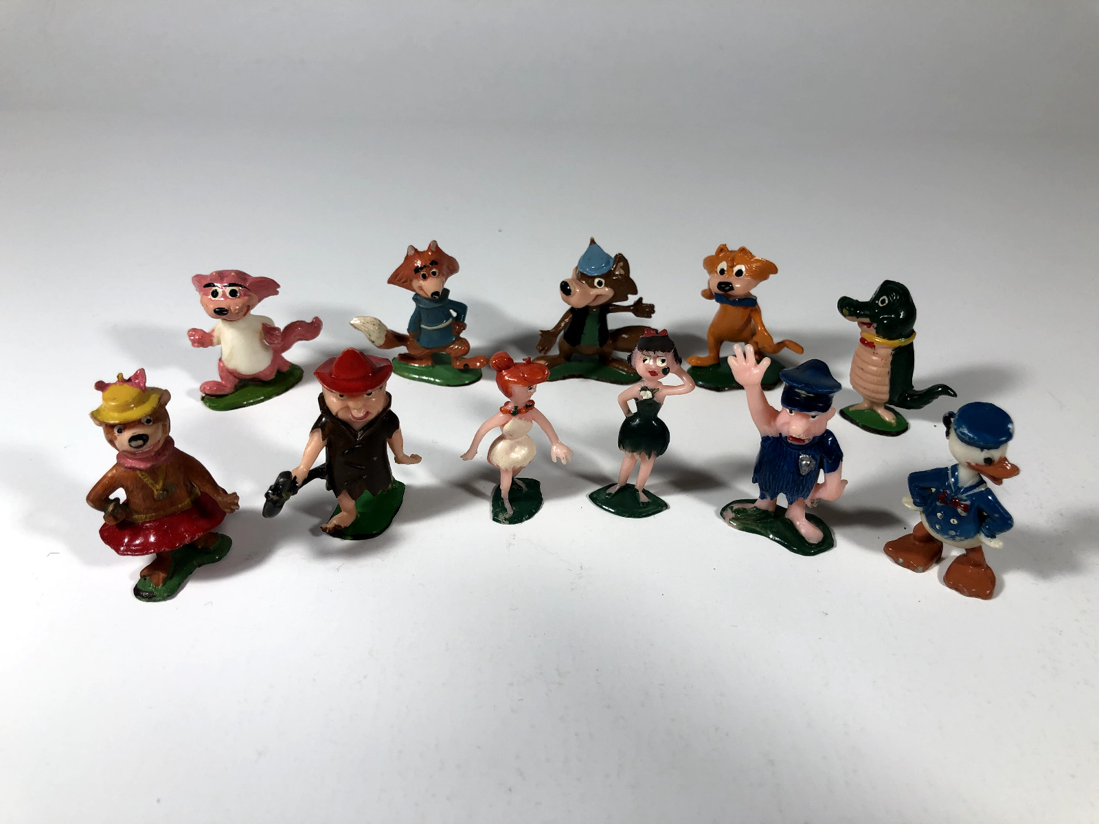 Vintage Marx Tinykins Hanna Barbera Miniatures Flintstones Yogi Disney Top Cat