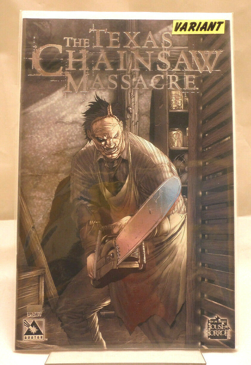 Texas Chainsaw Massacre Special #1 Platinum Foil with COA 2000 Prints VF+/NM.