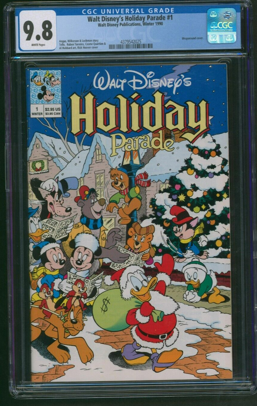 Walt Disney\'s Holiday Parade #1 CGC 9.8 Winter 1990 Disney Publication Comics