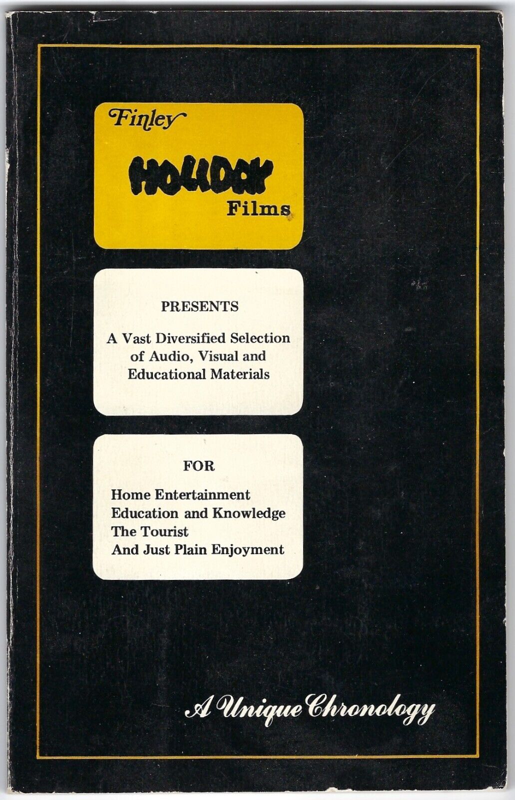 Vintage FINLEY HOLIDAY FILM Corp 1976 CATALOG 112 Pages +Inserts slide cassette 