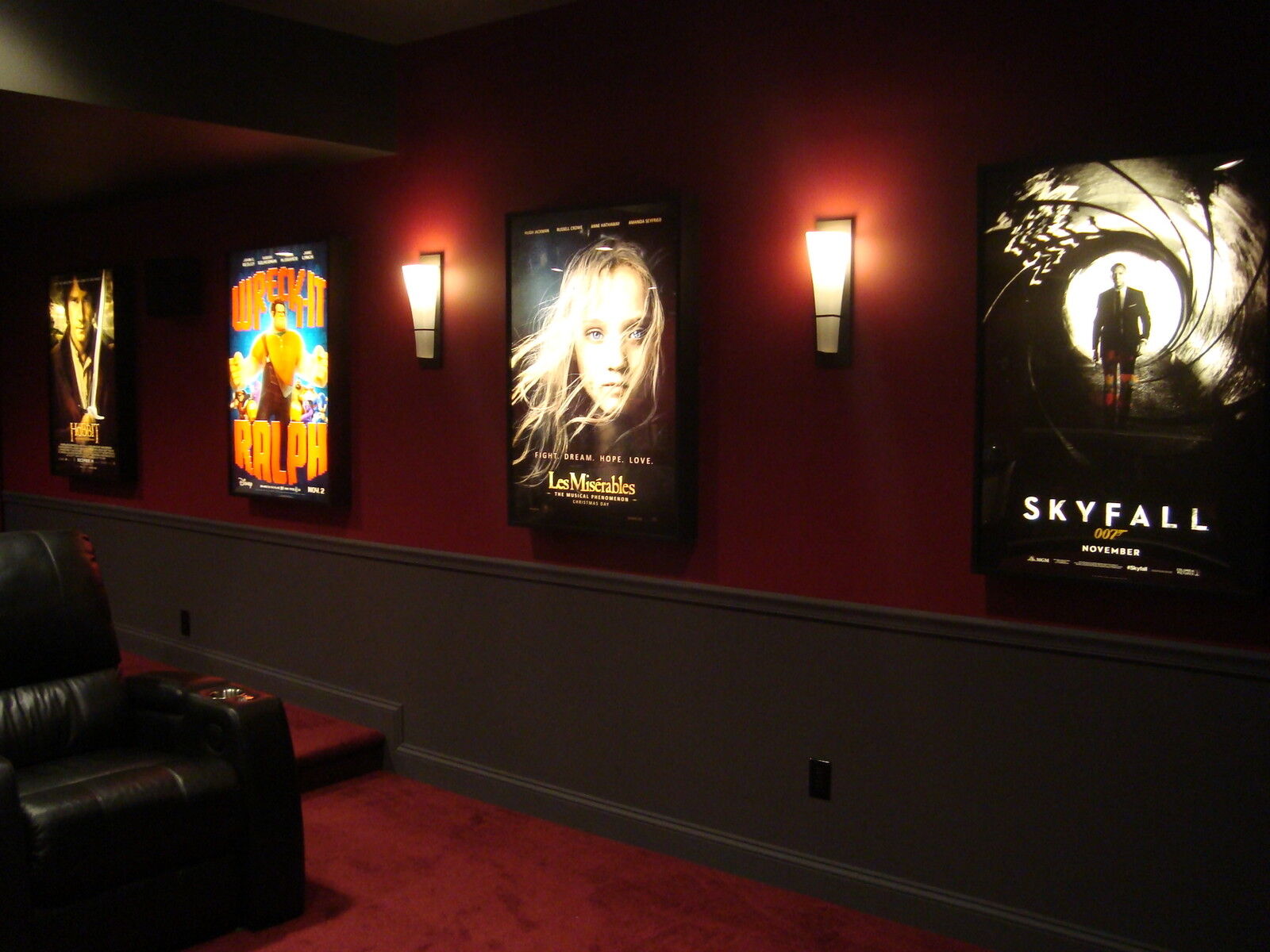 Movie Poster Light box Display Frame Cinema Lightbox Light Up Home Theater Sign