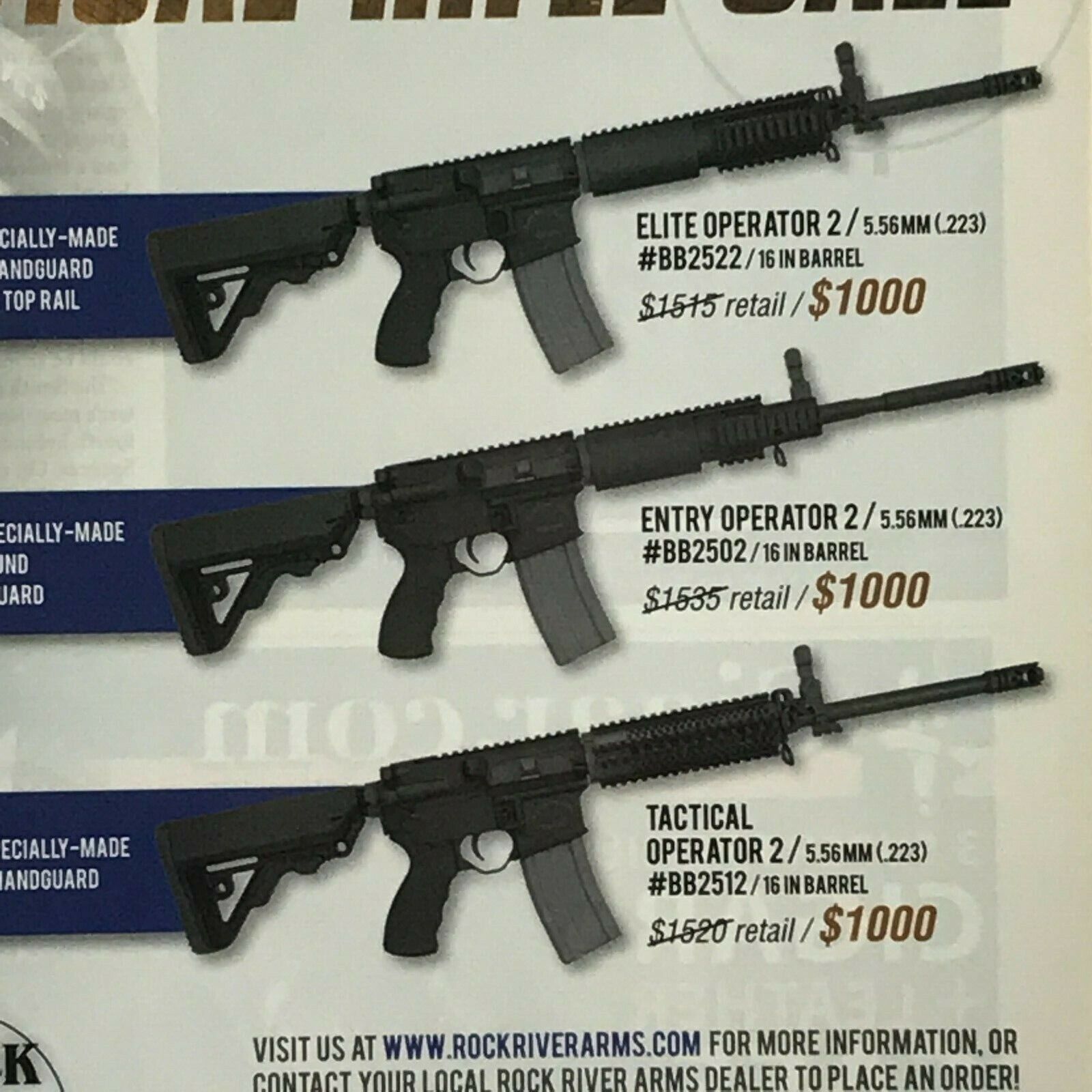 Rock River Arms Rifles Print Advertisement from Oct 2010 / Original from Mag