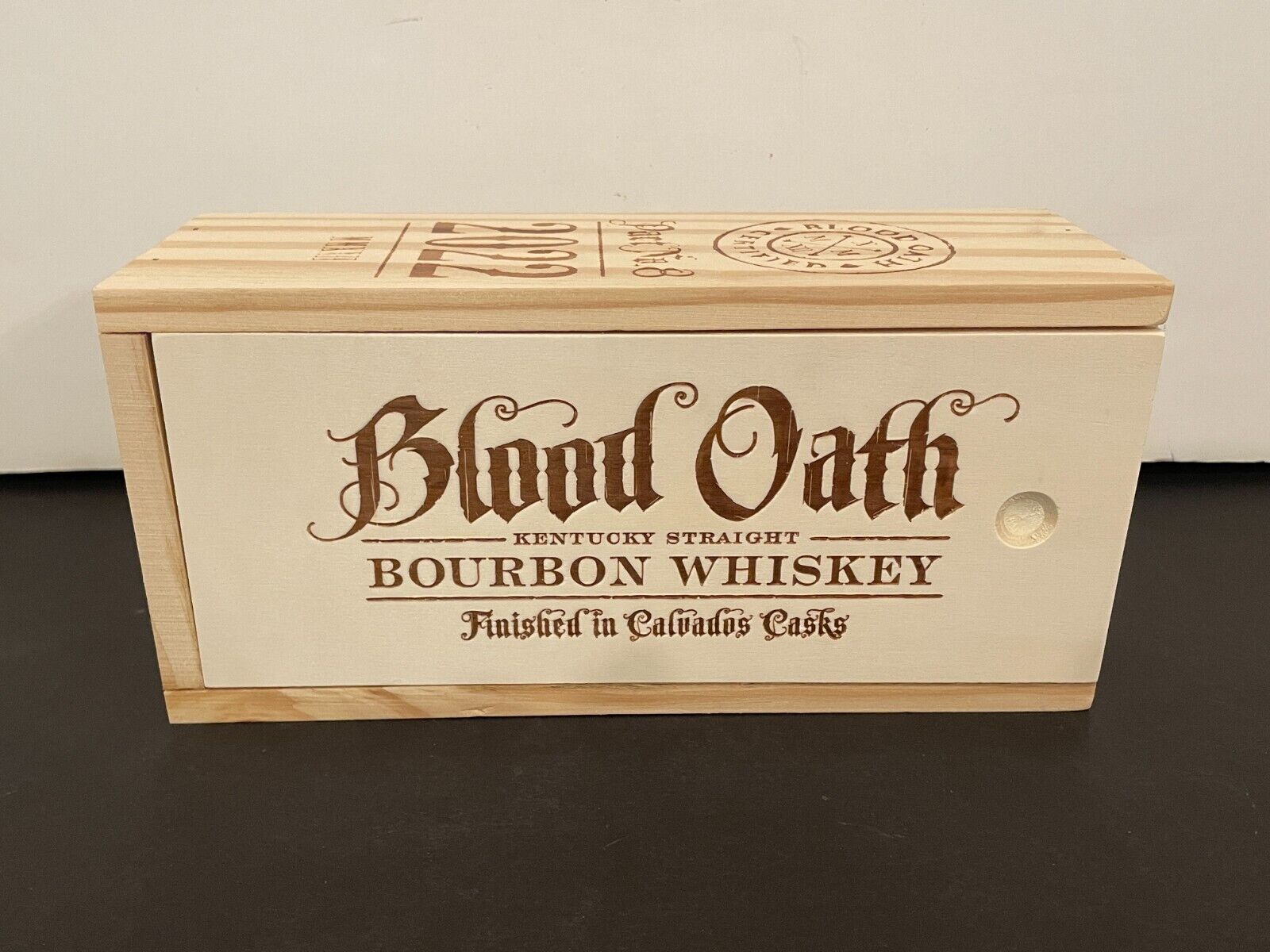 Blood Oath 2022 Bourbon Whiskey Pact No. 8 Collectors Wooden Box - No Bottle