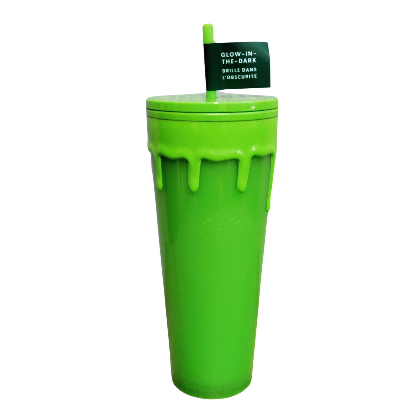 Starbucks Halloween Slime Green Drip Glow In The Dark Tumbler Cold Cup