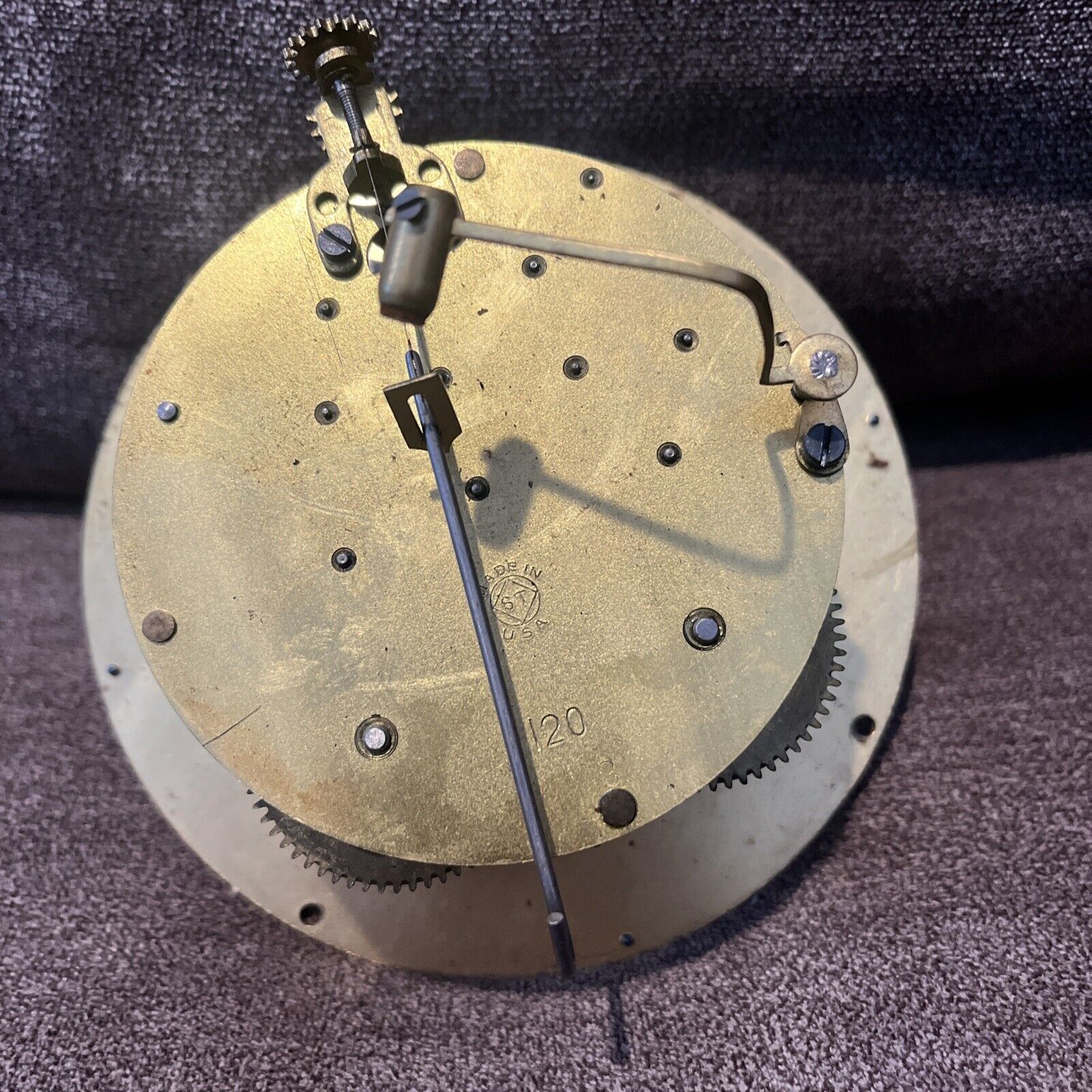 Antique Seth Thomas 120 Round Tambour Clock Movement PARTS REPAIR