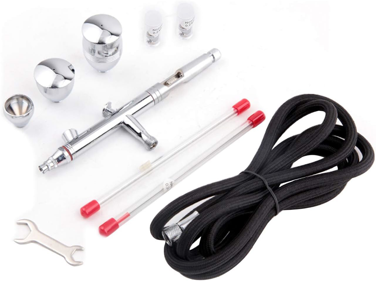 Fengda Airbrush FE-183K Precision Dual Action Airbrush Set for Gravity Feed with