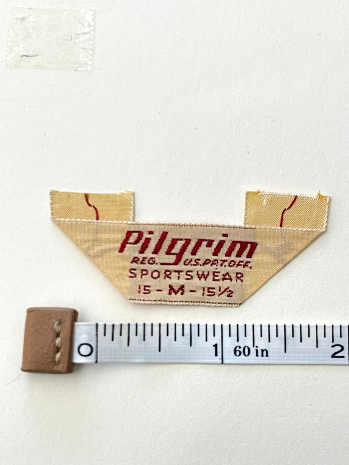 Vintage dead stock labels Pilgrim sportswear brand mitre label mint SALE