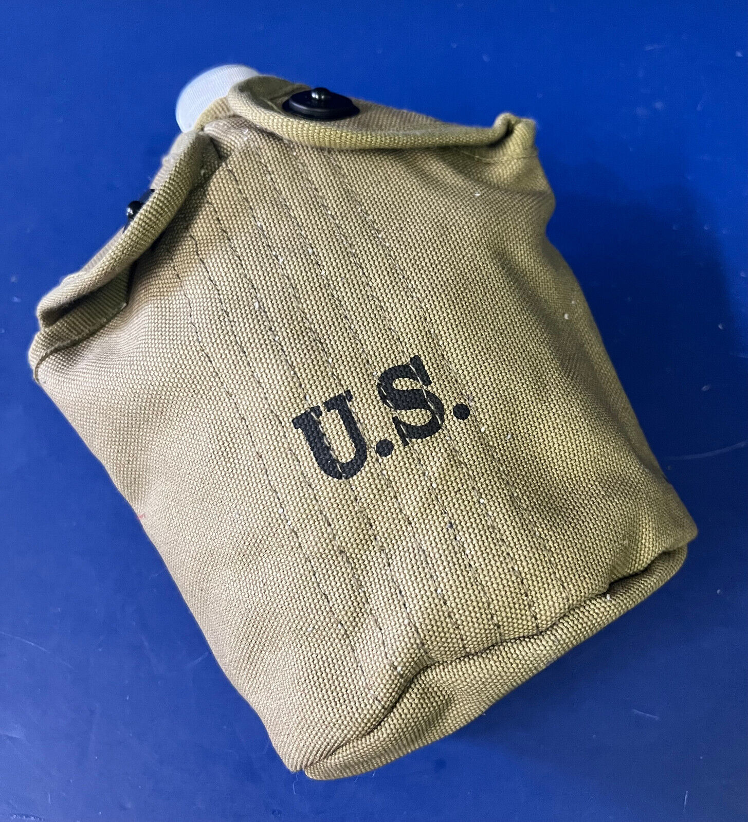 US MODEL M-1910 CANTEEN , COVER AND CUP- KHAKI 1942-METAL CAP