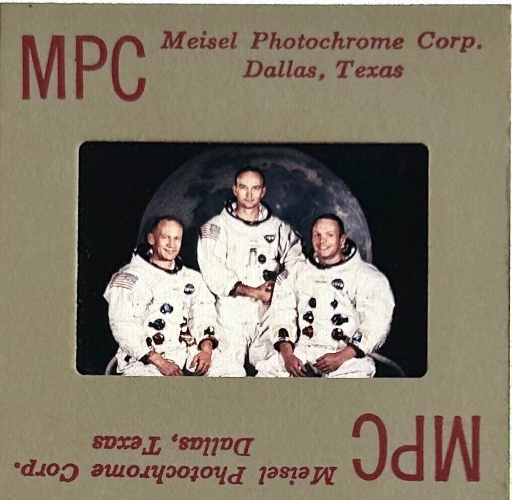 1969 NASA Apollo 11 Moon Landing MPC 35mm Slides Lot Armstrong, Aldrin, Collins
