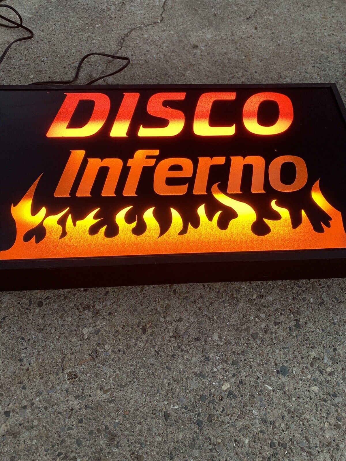 Vintage Disco Inferno Electric Sign