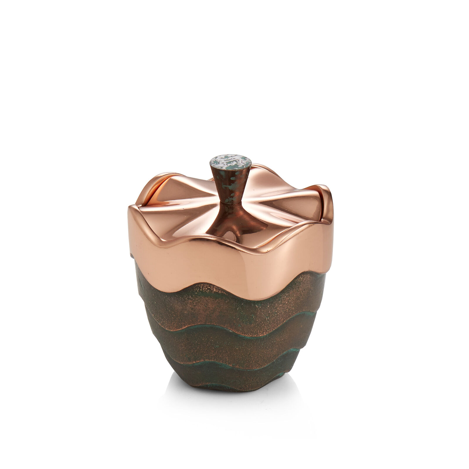 Nambe Copper Canyon Trinket Box  | Made of Copper-Coated Metal Alloy