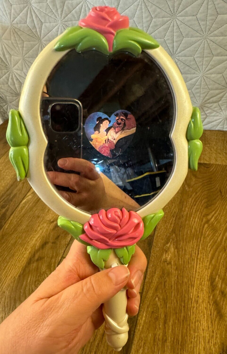 Vintage Beauty And The Beast Electronic Talk N View Magic Mirror Toy WORKS