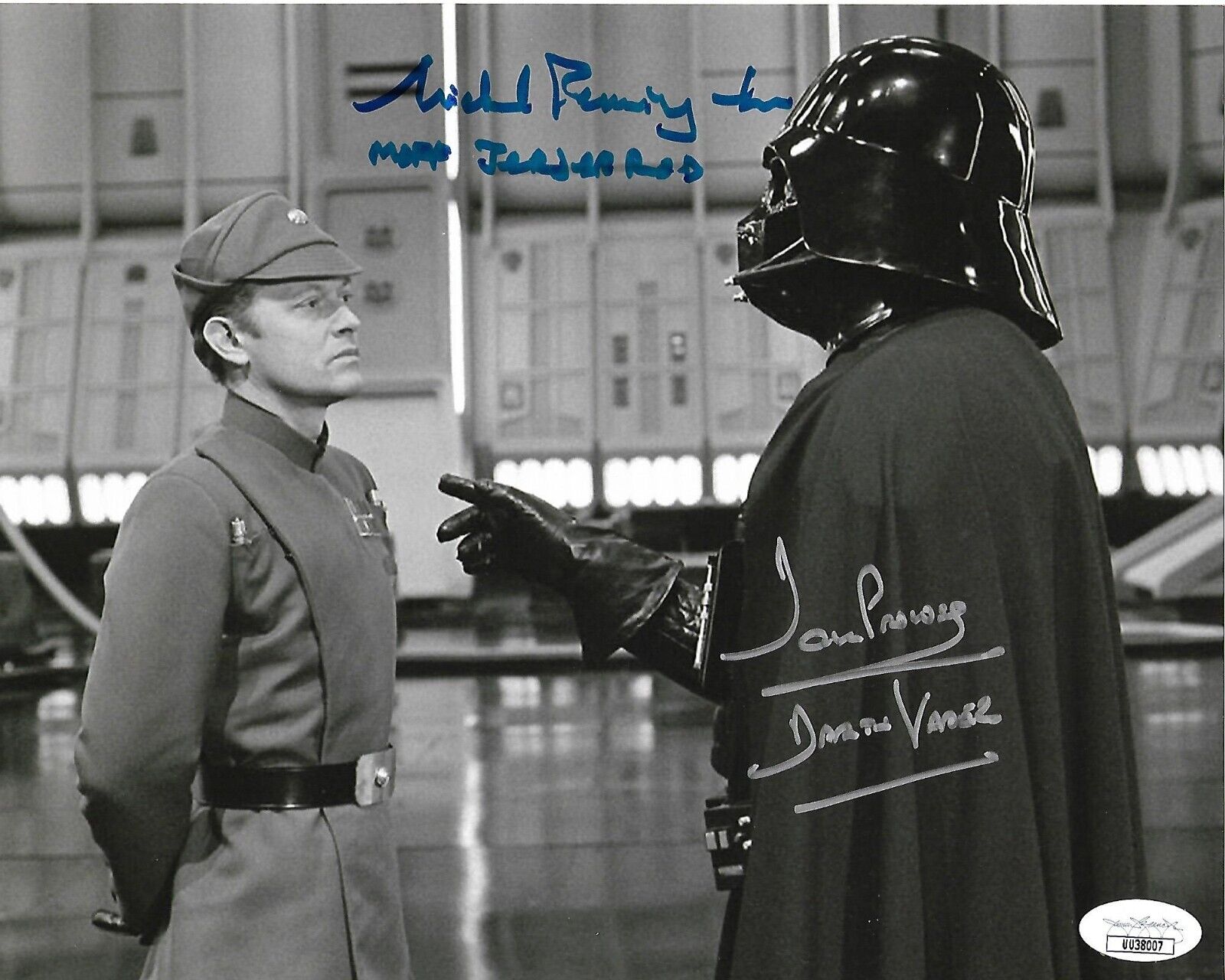 Dave Prowse and Michael Pennington Signed Star Wars Autographed Photo JSA