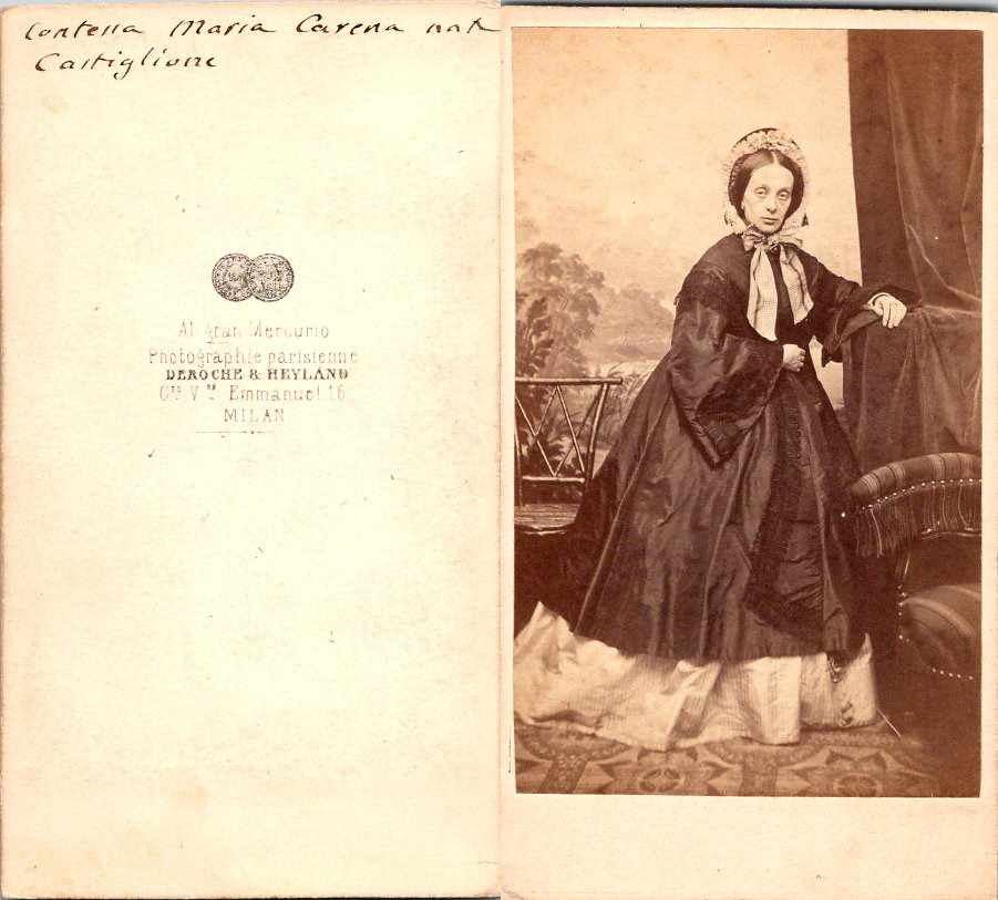 Deroche & Heyland, Milan, Countess Maria Carena native Castiglione vintage CDV 
