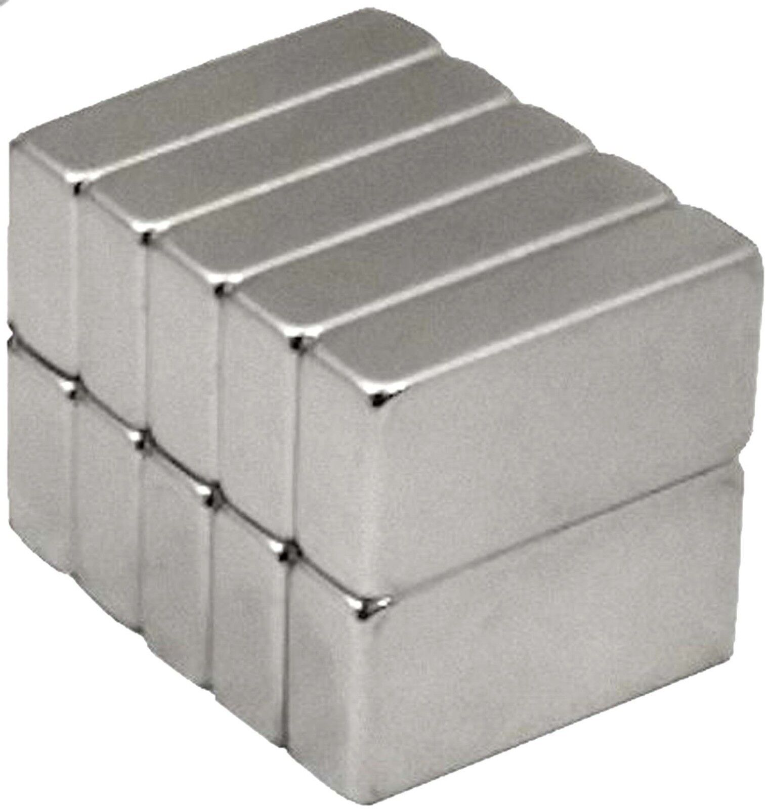 10 Neodymium Magnets 1/2 x 1/4 x 1/8 inch Block N48 Rare Earth