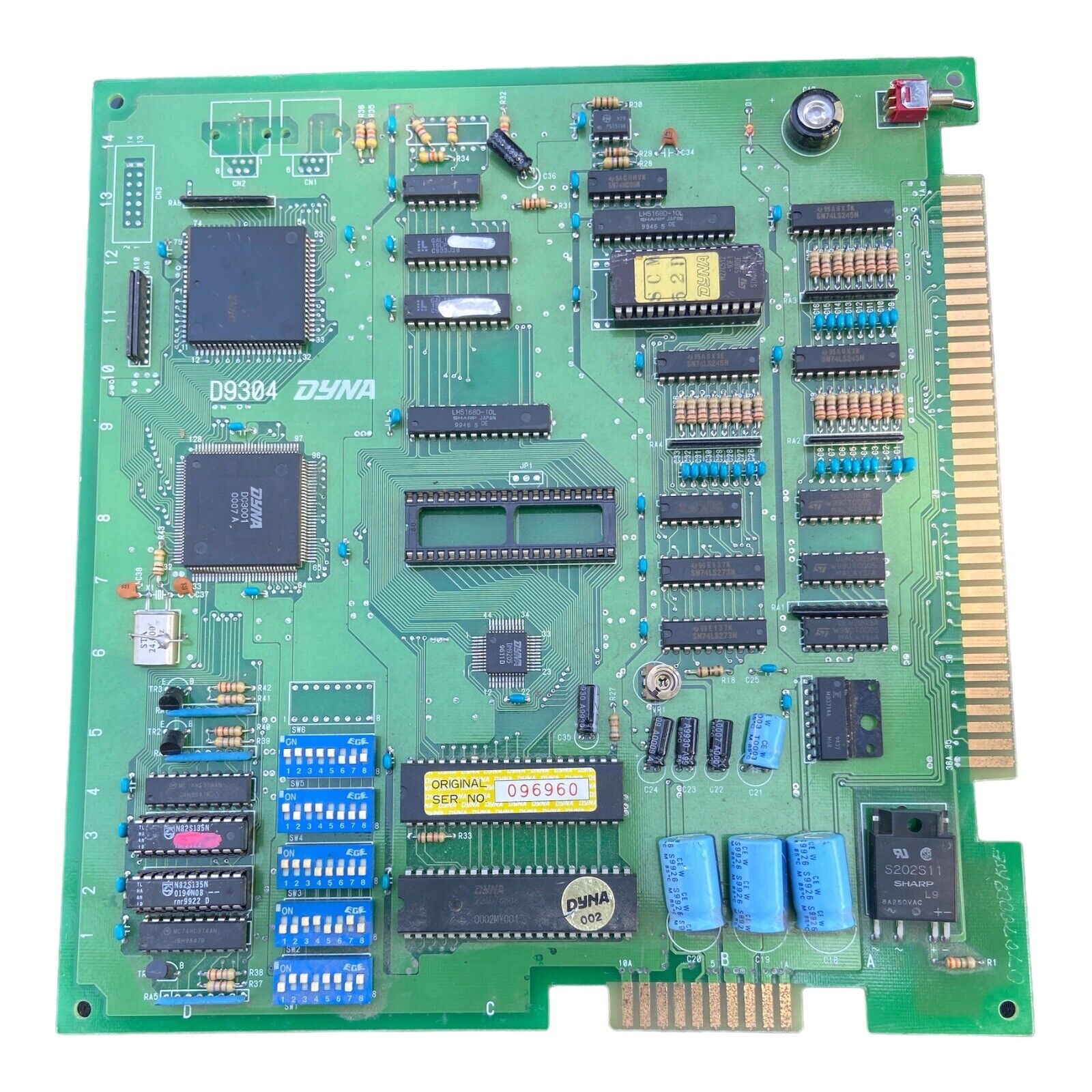 Super Cherry Master BY DYNA D9304 8LINER  CGA Rare PCB