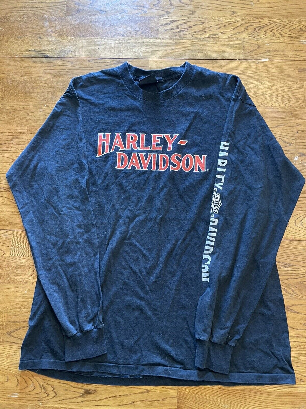 harley davidson long sleeve t-shirt xl vintage