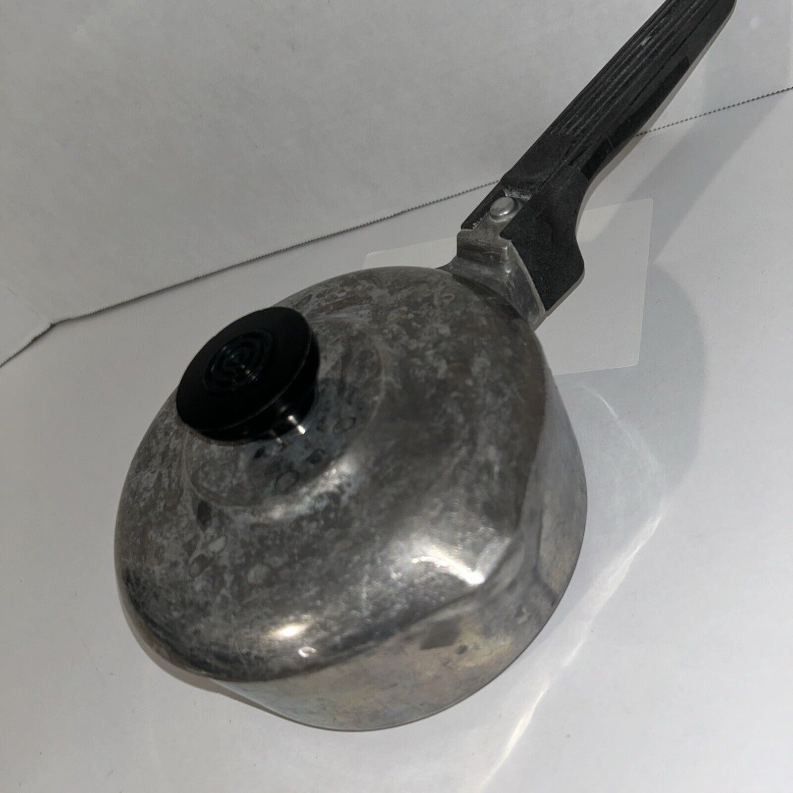 Vintage Magnalite GHC 1 Quart Double Spout Sauce Pan Pot With Lid Cast Aluminum