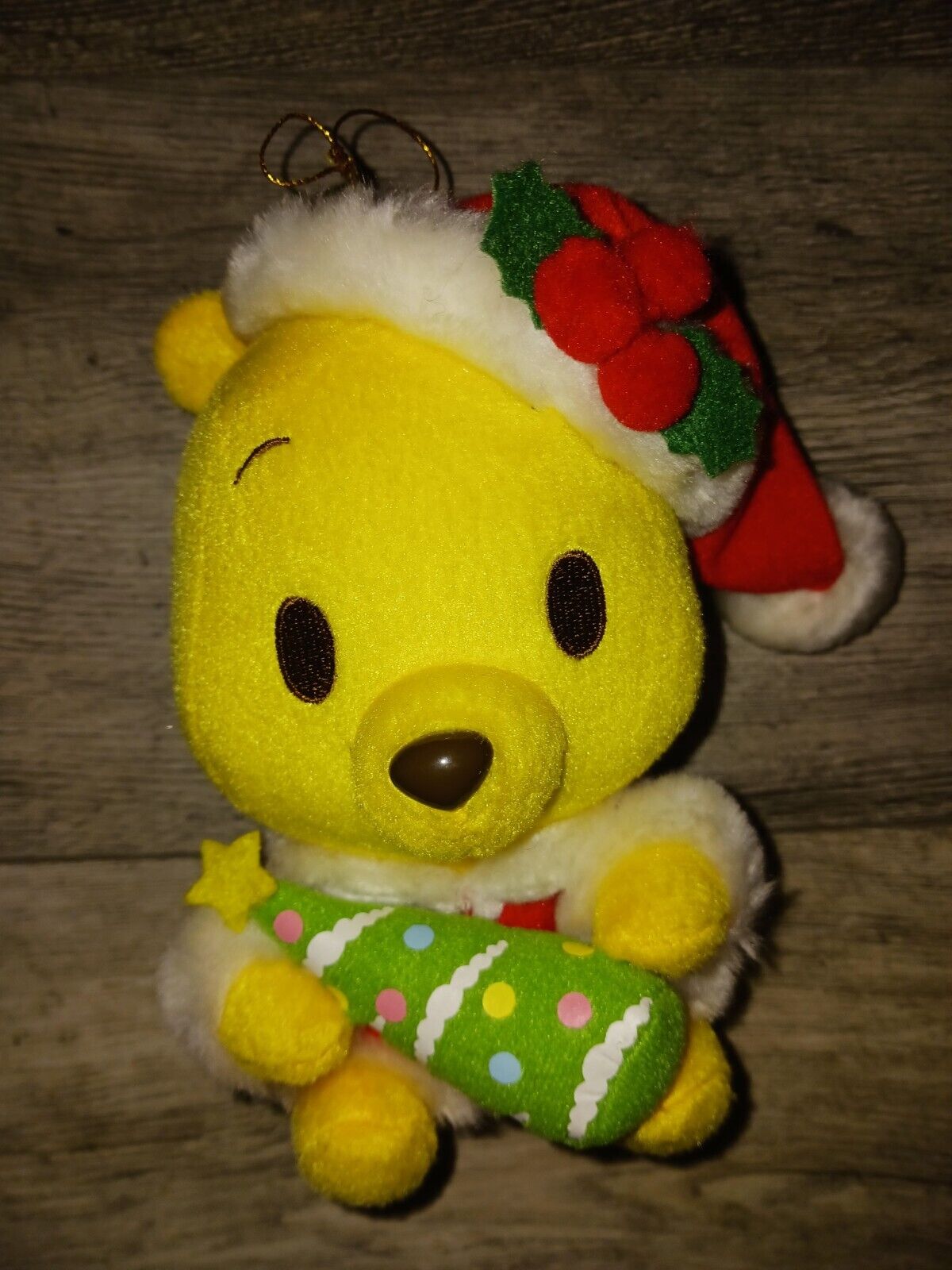 Winnie The Pooh Baby Christmas Plush Ornament