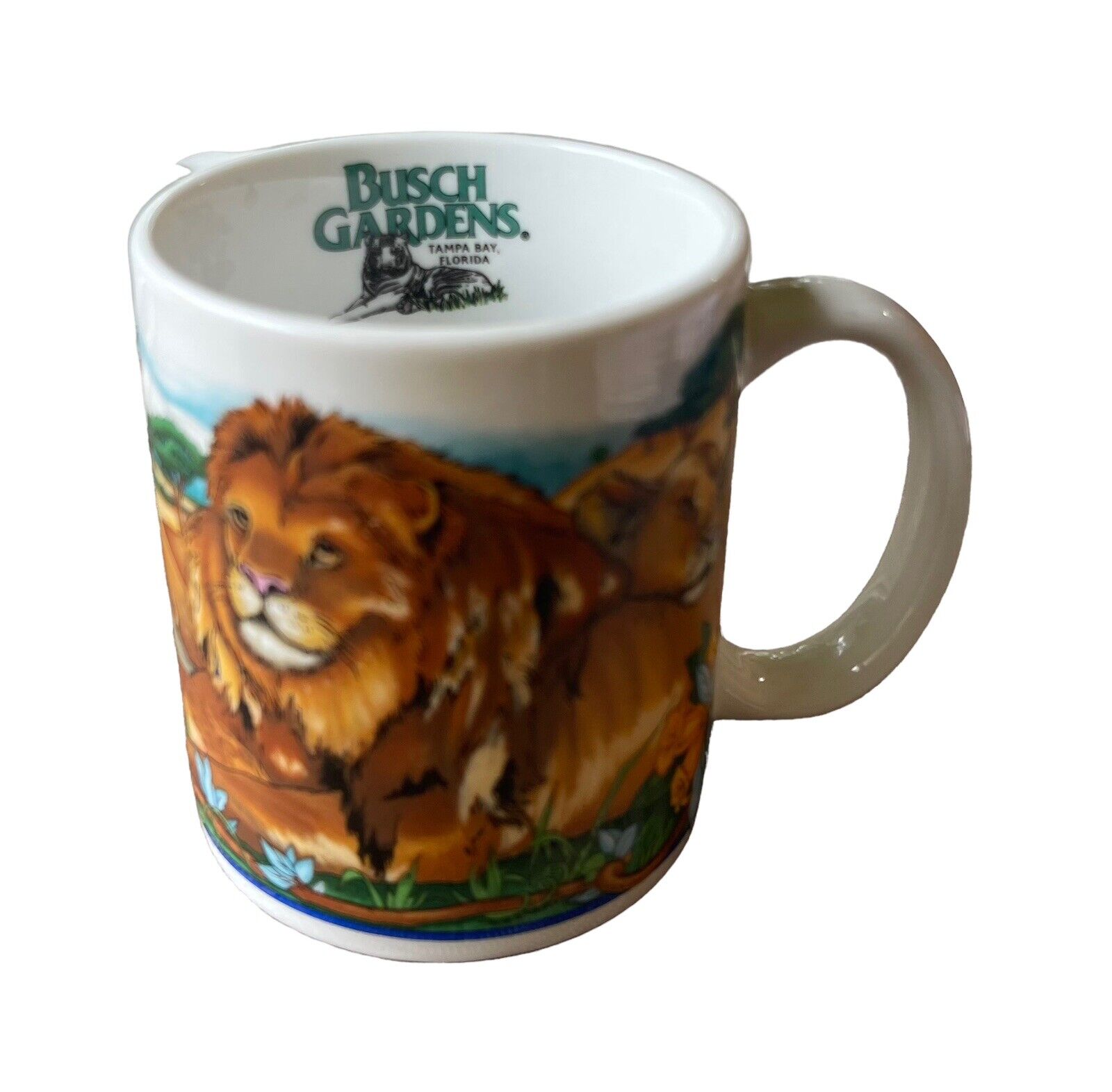 Vintage Busch Garden Lion Pride 12-Oz Coffee Mug