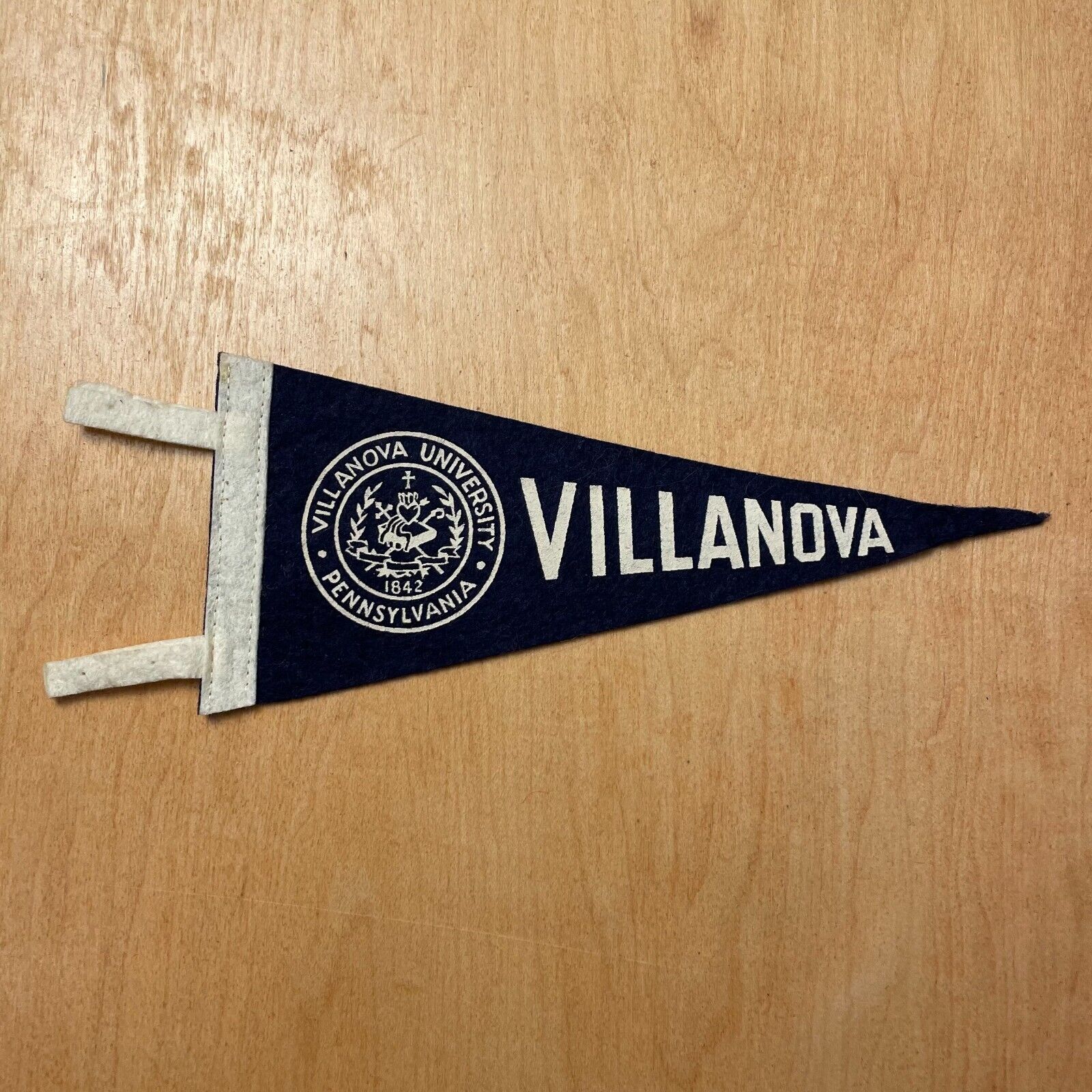 Vintage 1950s Villanova University 4x9 Felt Pennant Flag