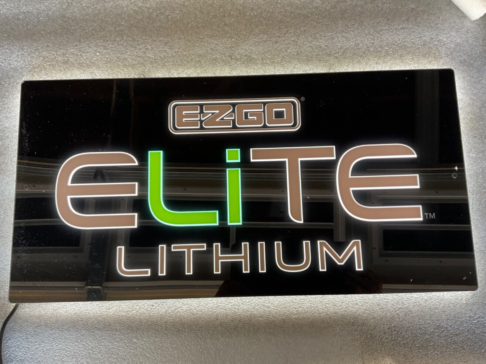 E-Z-GO Elite Lithium Illuminated Dealer Sign Man Cave Garage