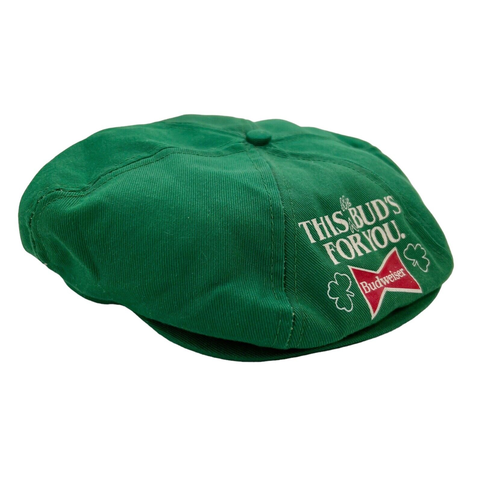 VTG 70s 80s Funny ST. PATRICKS DAY THIS BUDS FOR YOU GREEN SNAPBACK CAP HAT