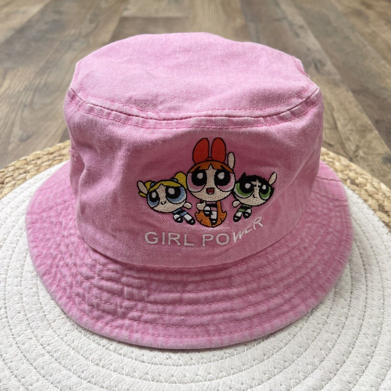 Cartoon Network The Powerpuff Girls Pink Bucket Hat Y2K