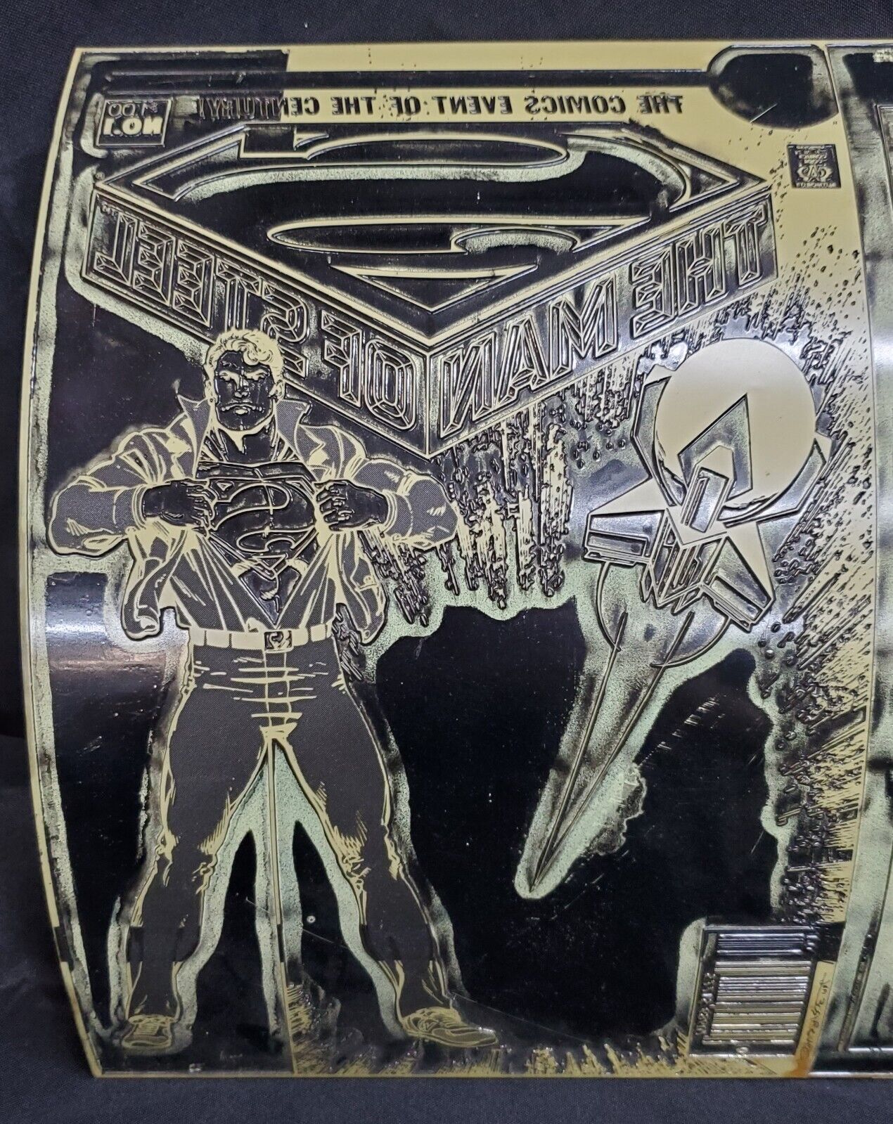 Man of Steel #1 Original Printing Plate 1986 Superman DC Comic Art John Byrne