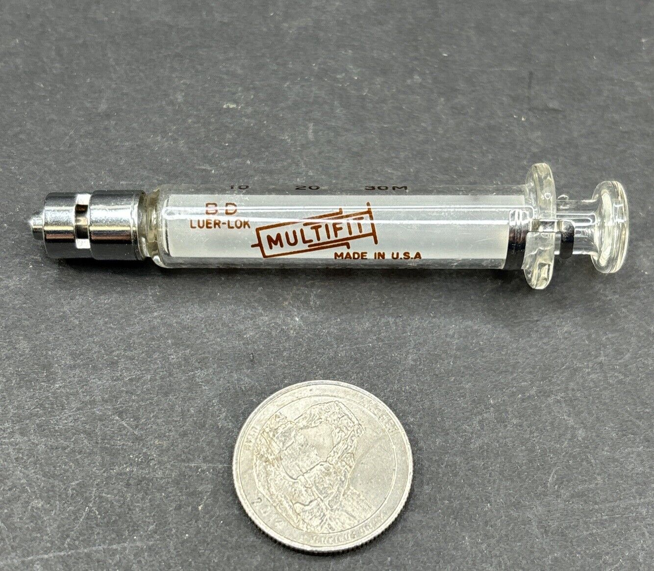 Vintage B-D LUER-LOK Multifit Glass Syringe 2CC NOS