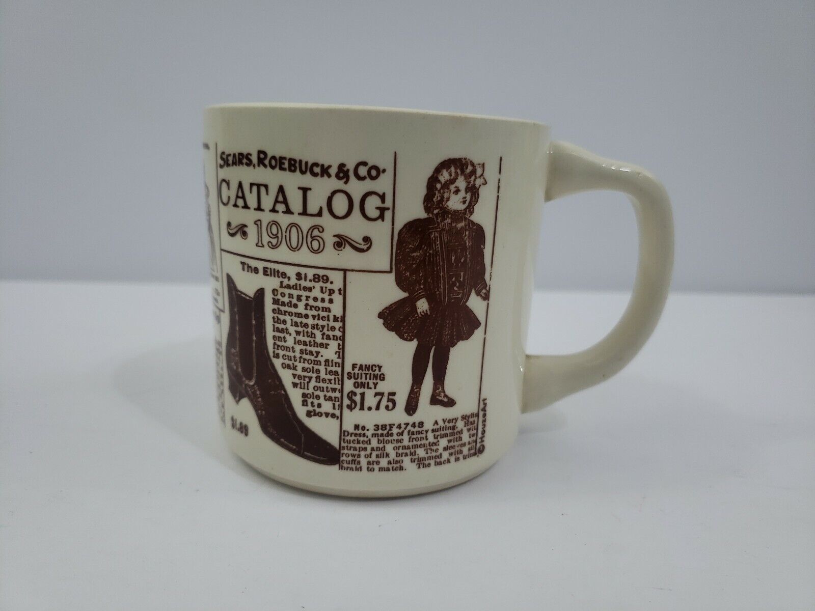 Vintage Sears Roebuck & Co. Catalog 1906 Coffee Mug Cup Nostalgia Ad~Graphophone