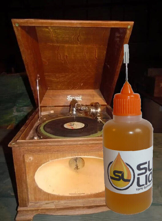 Slick Liquid Lube Bearings 100% Synthetic Oil for Brunswick and all Phonographs