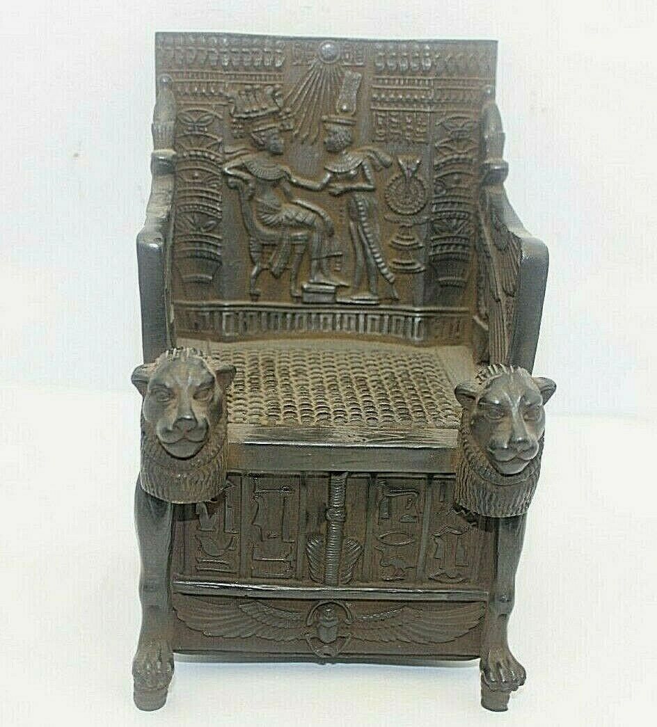 RARE ANCIENT EGYPTIAN ANTIQUE TUT Throne Chair Tutankhamen Egypt History
