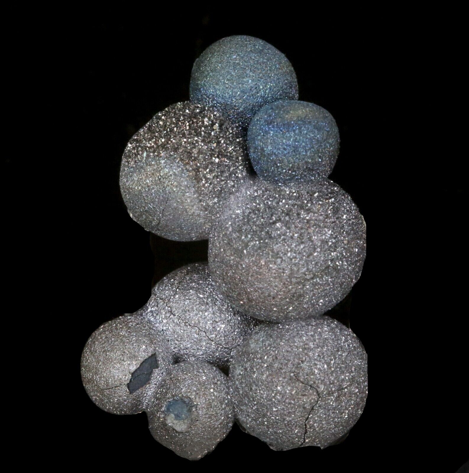 Exceptional and Rare Chalcopyrite Ball Cluster - Hubei China