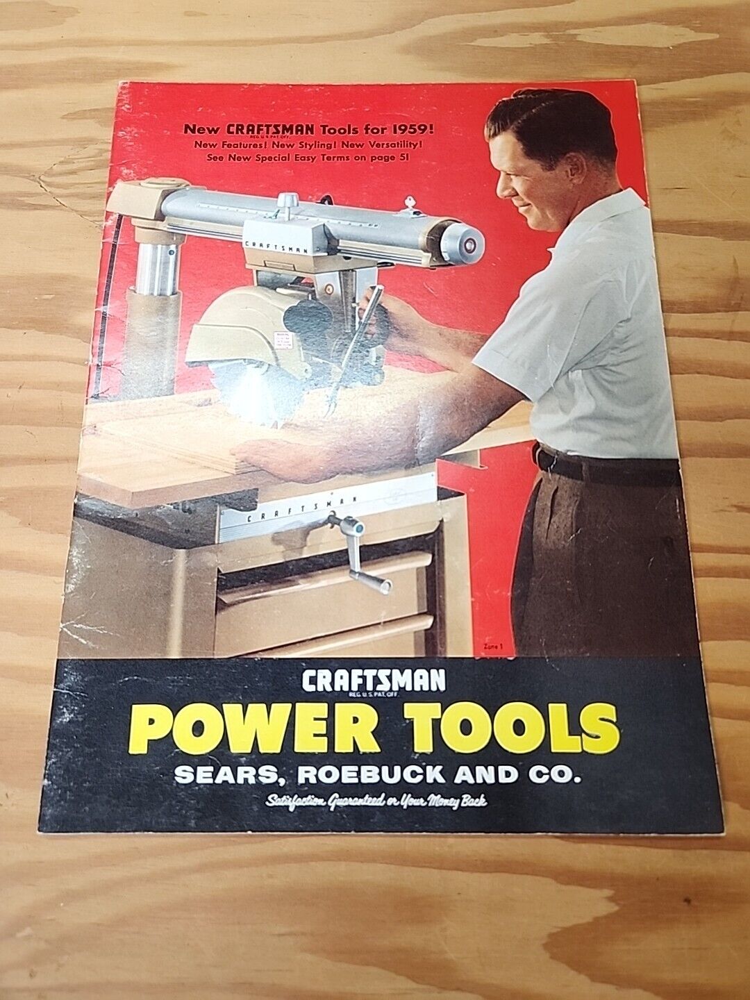 Vintage 1959 Sears and Roebuck Craftsman Tools Catalog Power Tools Advertising