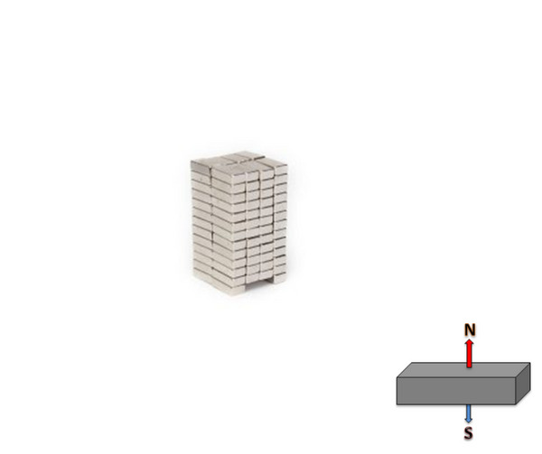 10x Super N52 10x5x2mm Rare Earth Block Magnets | DIY Neodymium Fridge Craft