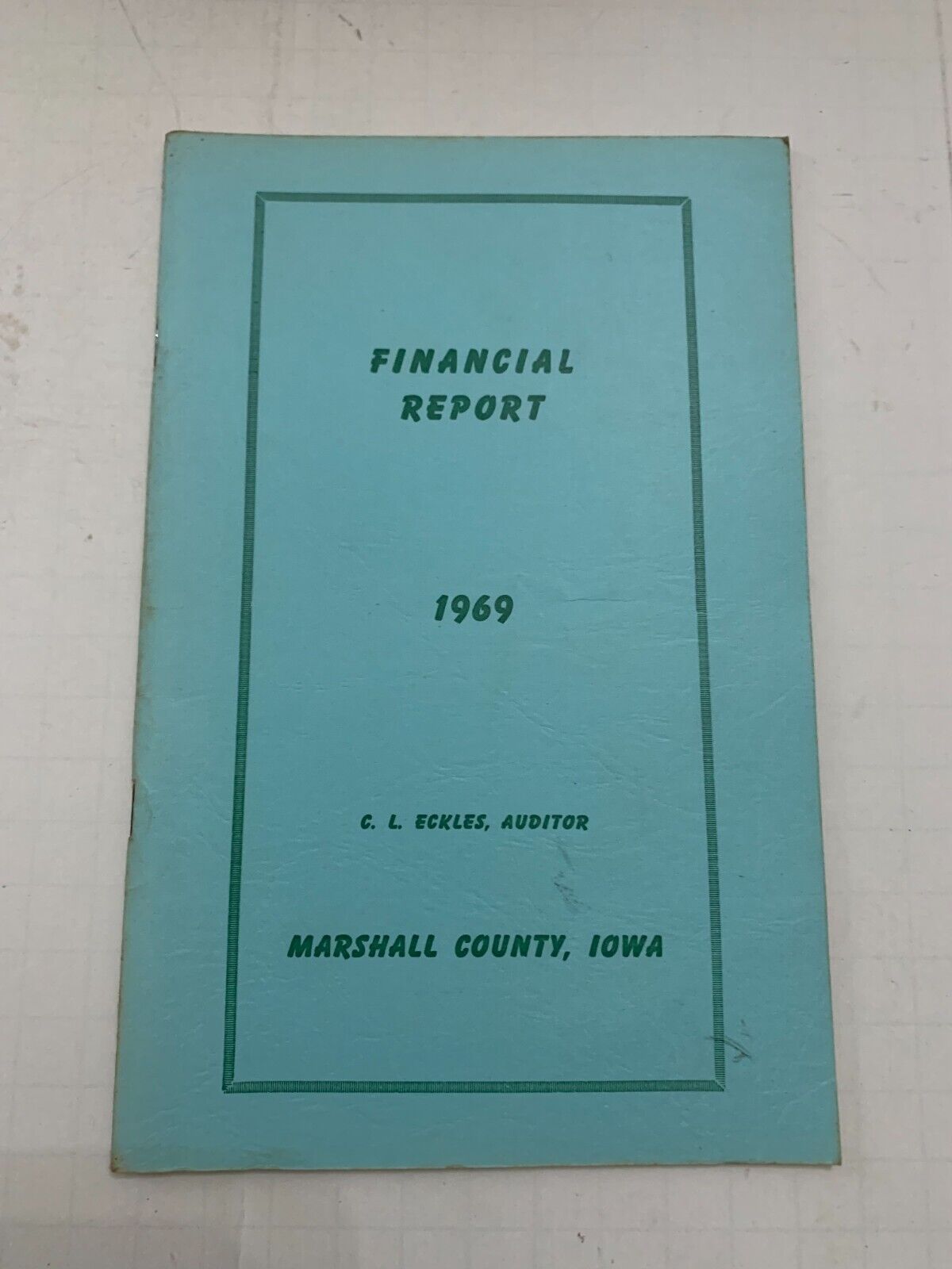 1969 Marshall County Iowa Financial Report