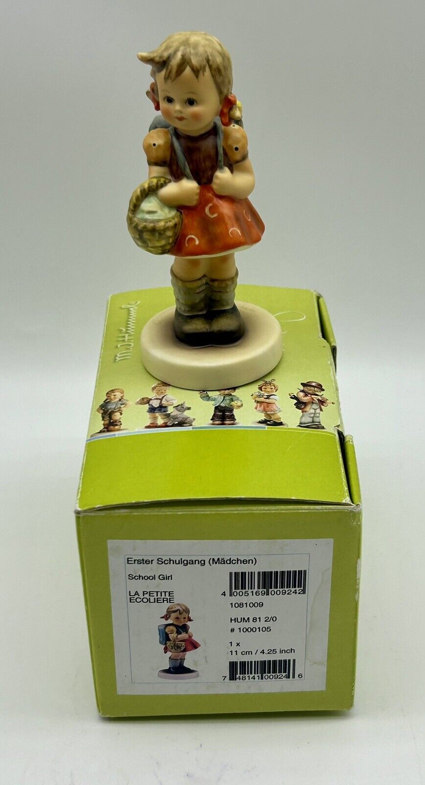 Hummel School Girl Figurine 81 2/0 New With Box Germany