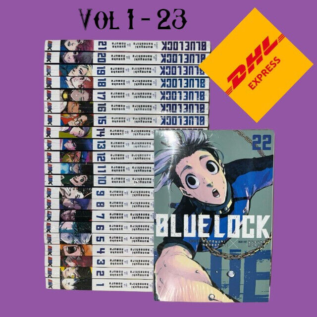 NEW Blue Lock Manga Comic English Version Book Volume 1-23 Yusuke Nomura + DHL