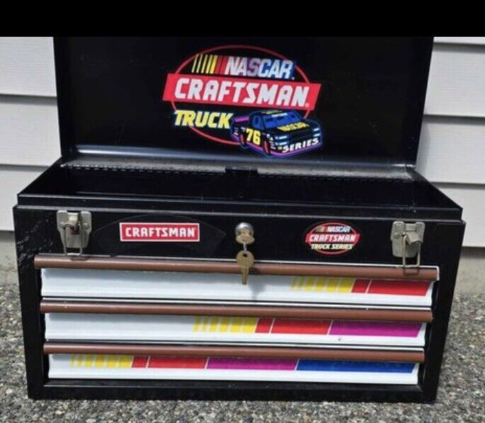 Vintage Sears Craftsman 3 Drawer Tool Chest “NASCAR TRUCK” Edition. Made In USA.